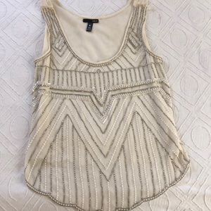 Beaded sleeveless top